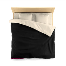 Load image into Gallery viewer, Black Microfiber Duvet Cover